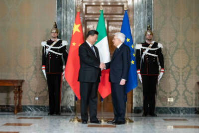 Mattarella e Xi Jinping