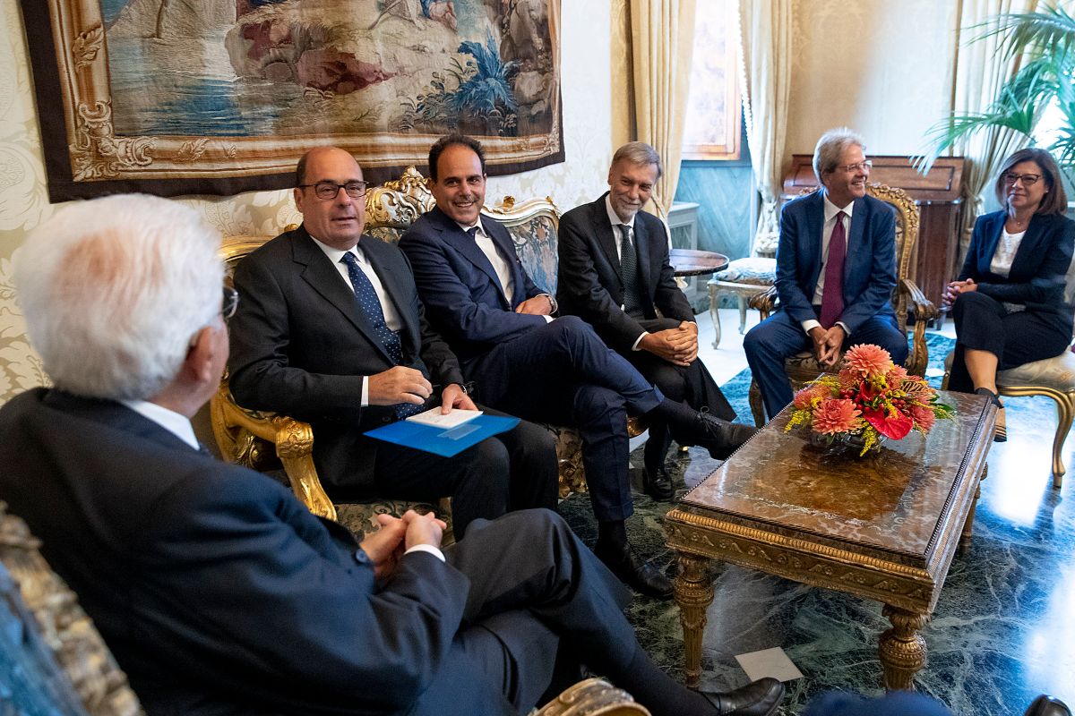 Sergio Mattarella e Nicola Zingaretti