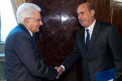 Sergio Mattarella e Nicola Zingaretti