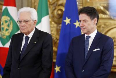 Sergio Mattarella e Giuseppe Conte