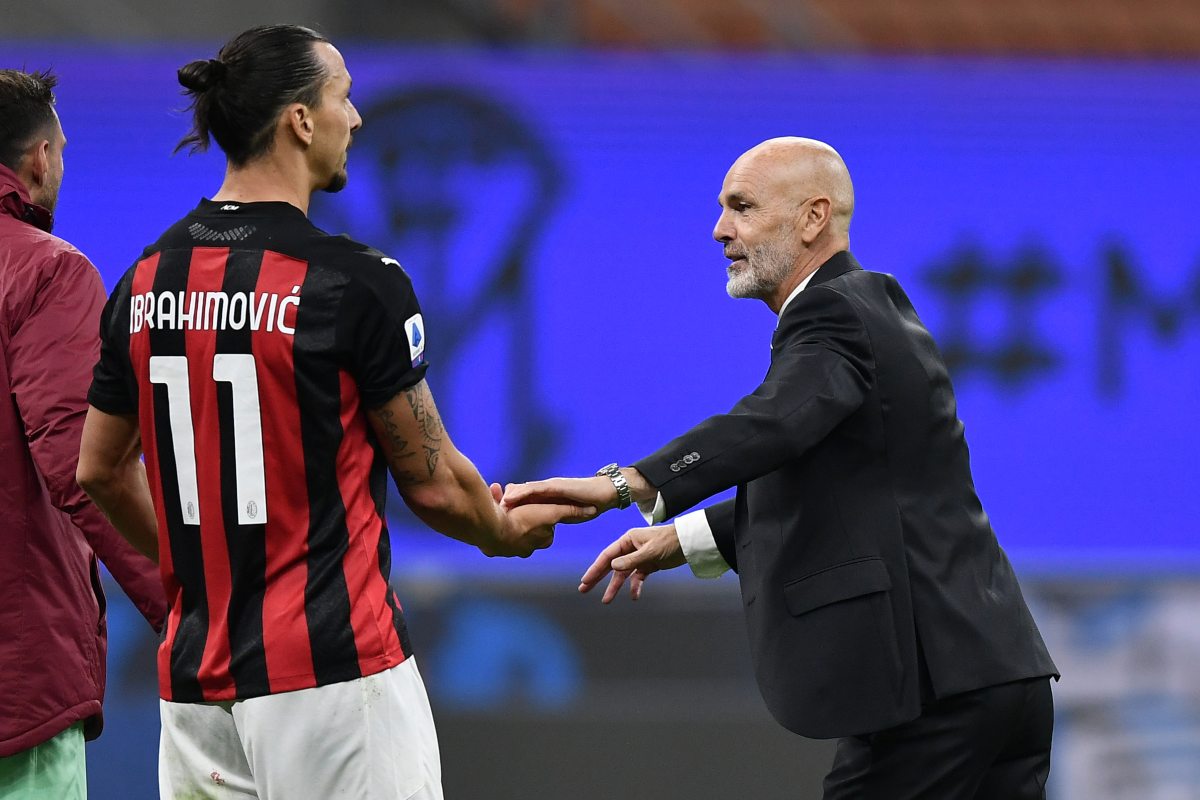 Zlatan Ibrahimovic e Stefano Pioli