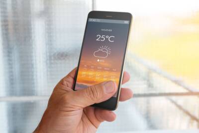 App meteo su smartphone