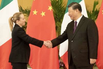 Giorgia Meloni-Xi Jinping