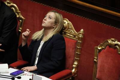 Giorgia Meloni in aula