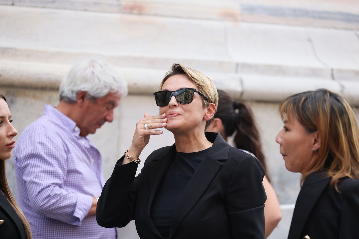 Francesca Pascale ai funerali di Silvio Berlusconi