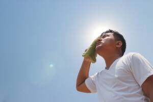 caldo estivo con aumento delle temperature