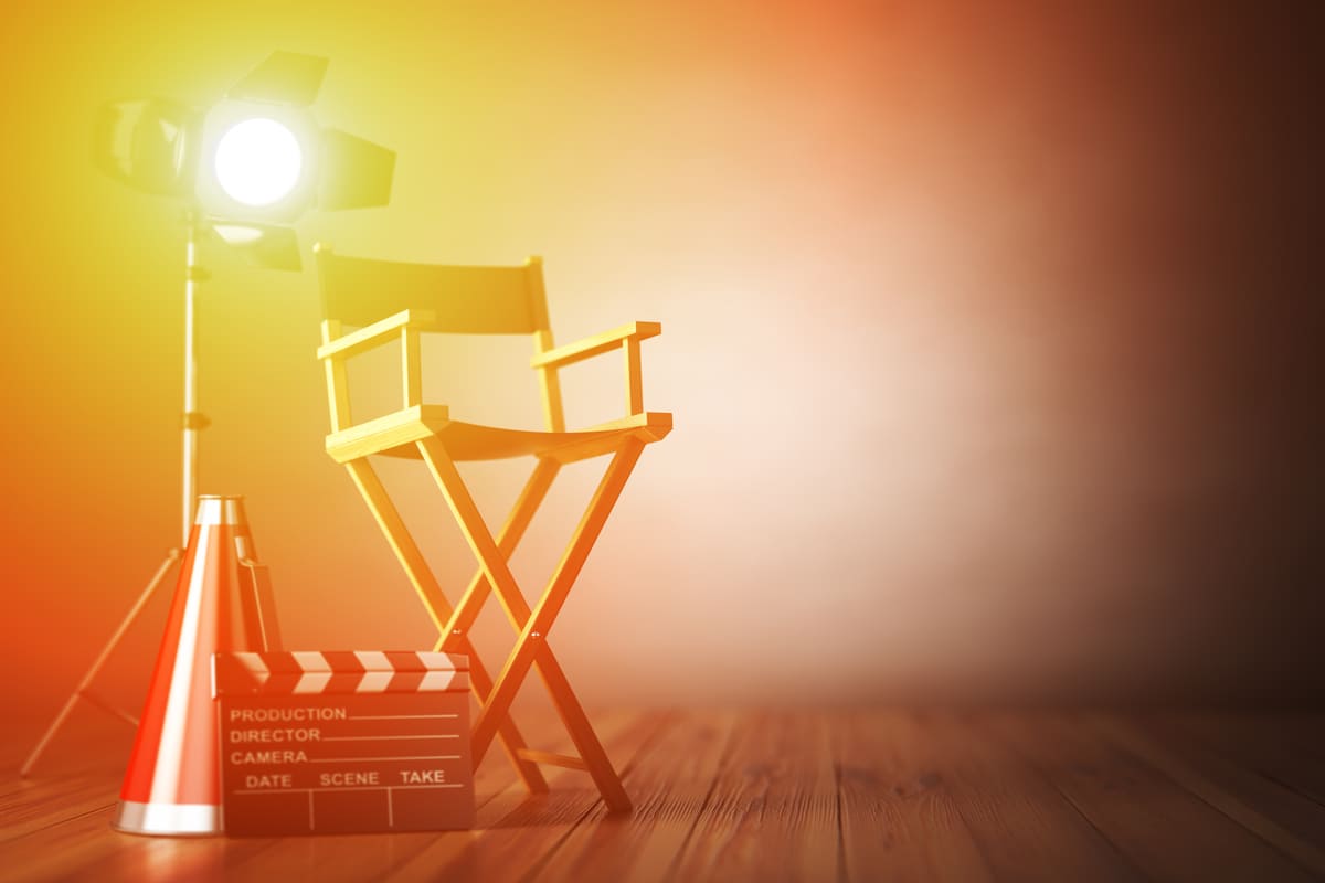 sedia del regista per il cinema