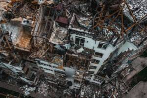Palazzi distrutti durante la guerra