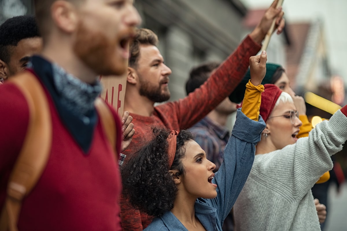 manifestazione di studenti