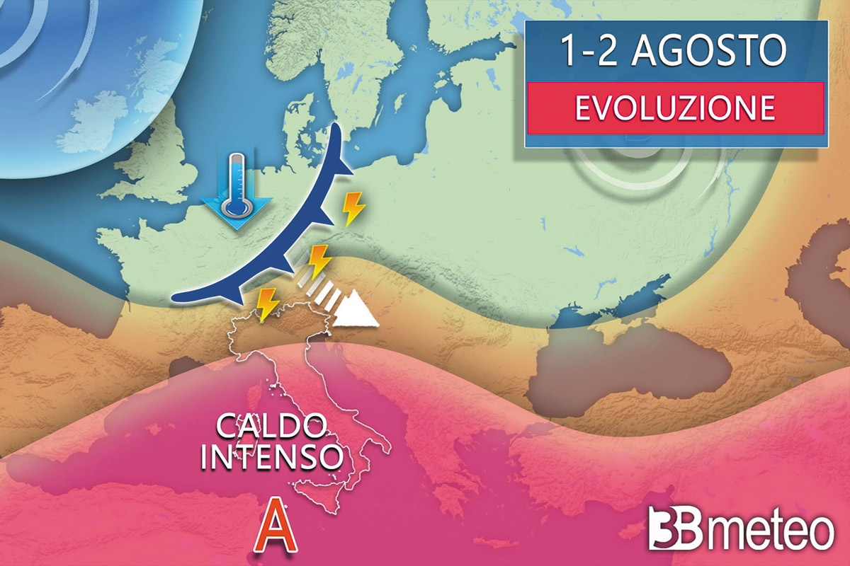 Meteo 1-4 agosto 2024