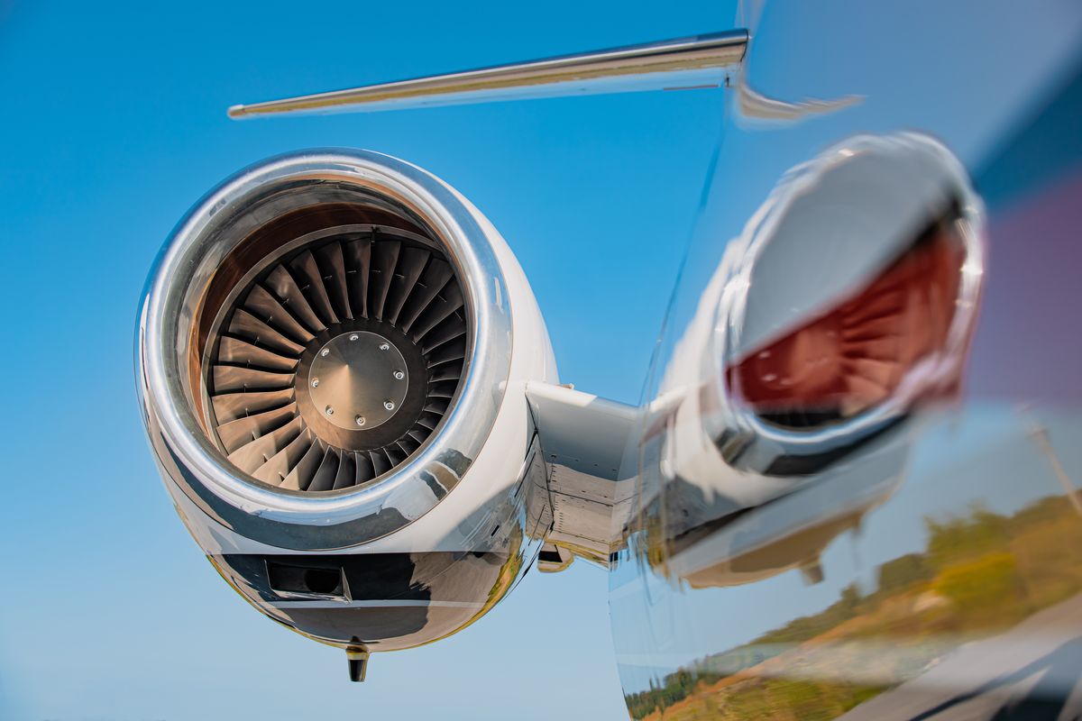 motore di un aereo