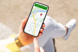 Una mappa nel telefono