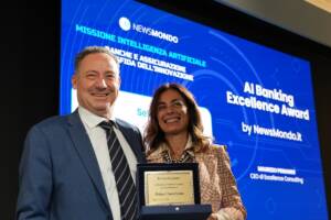 Alessandro Plateroti Annalisa Nurzia ai banking excellence award