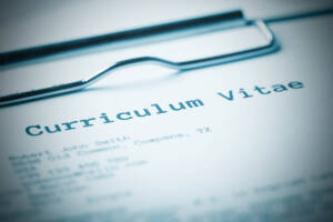 Prima pagina del Curriculum Vitae