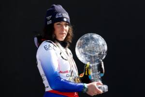 Federica Brignone del Team Italia trionfa nella classifica generale della Coppa del Mondo FIS