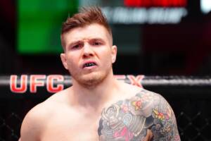 Marvin vettori durante un incontro UFC