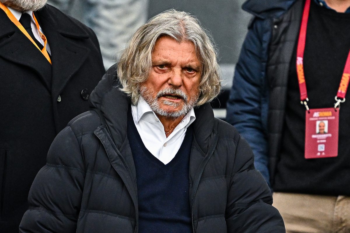 Un primo piano di Massimo Ferrero