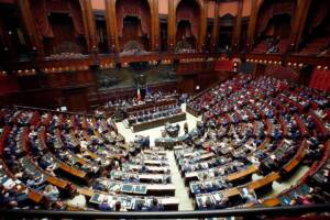 Camera dei deputati durante il voto al governo