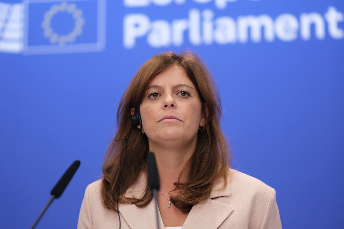 l'eurodeputata con Avs Ilaria Salis al Parlamento Europeo