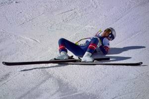 la caduta di Lindsey Vonn alle Olimpiadi Milano-Cortina 2026