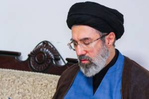 primo piano di Mojtaba Khamenei, nuova Guida Suprema dell'Iran