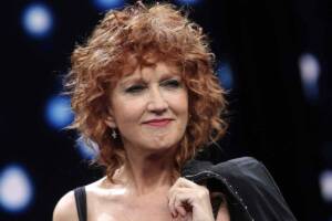 primo piano della cantante Fiorella Mannoia