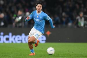 il calciatore del Napoli Antonio Vergara durante una partita