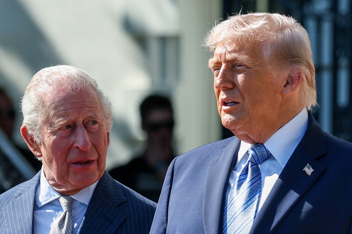 Re Carlo III e Donald Trump insieme a Washington