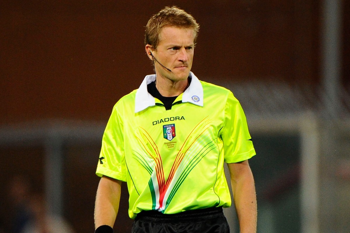 Dino Tommasi durante una partita di calcio