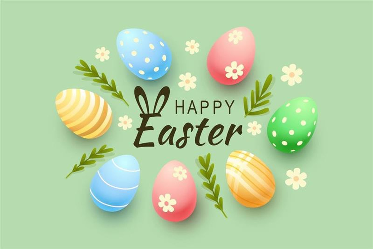 foto di uova di Pasqua per fare gli auguri