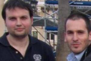 Marco Poggi insieme ad Andrea Sempio da giovani