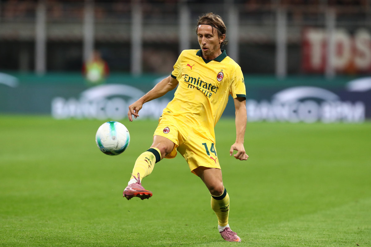 il centrocampista croato del Milan Luka Modric